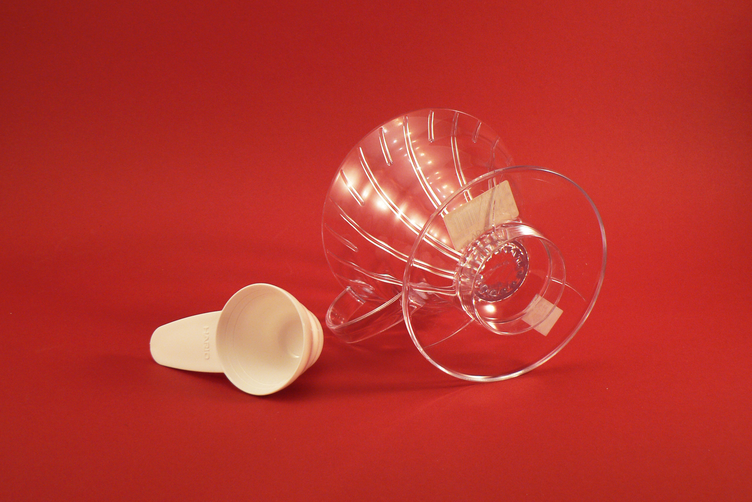 Hario Dripper V60-02T plastový - čirý na 4 šálky