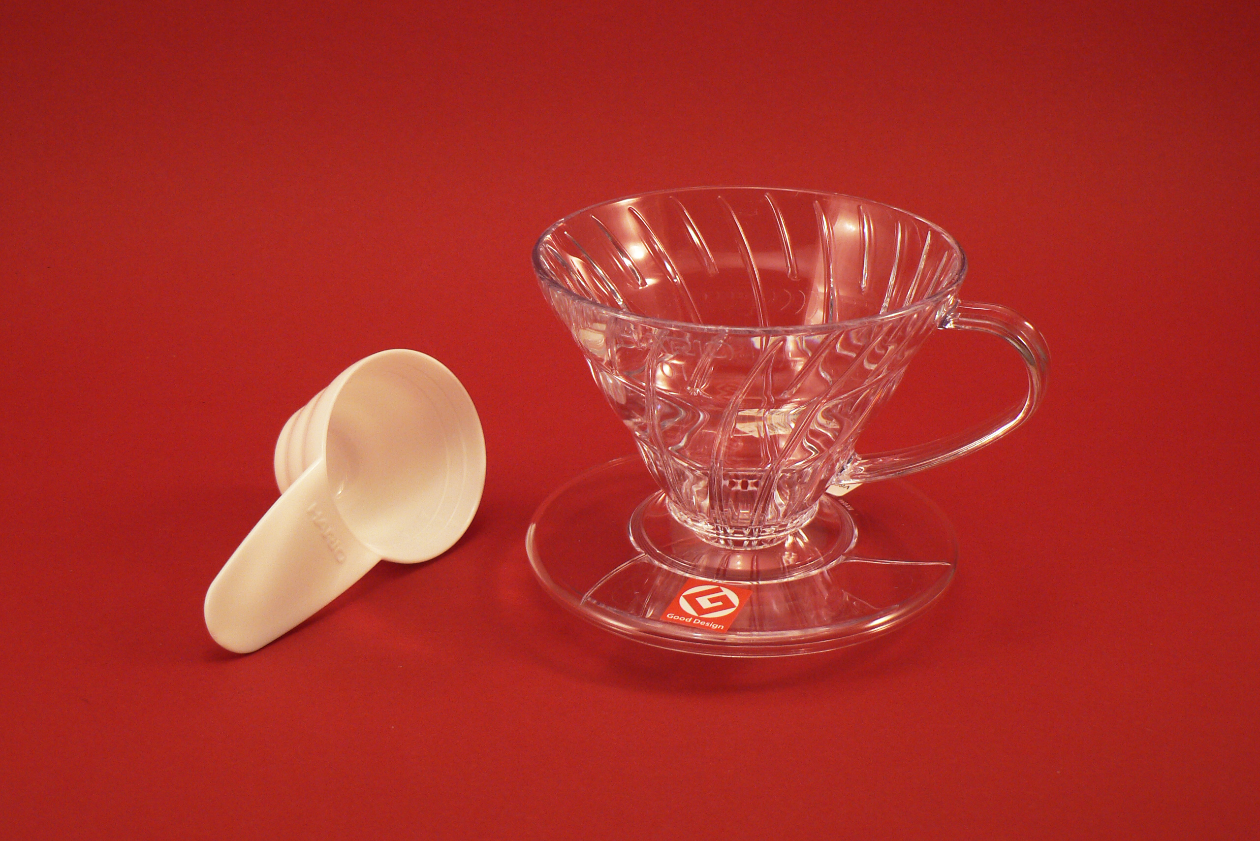 Hario Dripper V60-02T plastový - čirý na 4 šálky