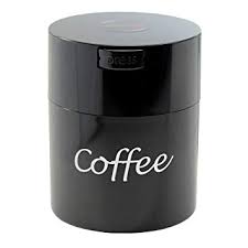 Dóza Coffeevac 250g - černá s nápisem