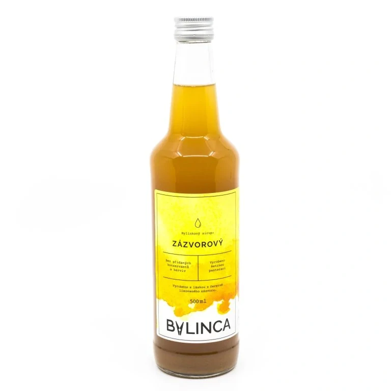Bylinkový sirup: Zázvorový 500ml