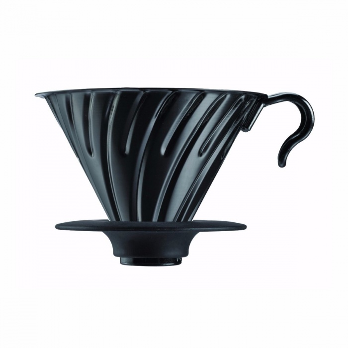 Dripper Hario V60-02 VDM-02MB, černý nerez