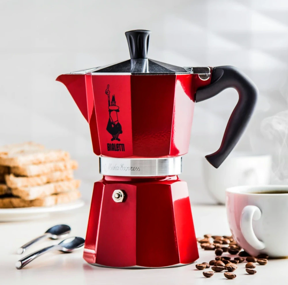 Bialetti Moka Express - červená 6 šálků