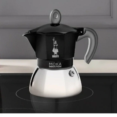 Bialetti New Moka Indukce - černá 6 šálků
