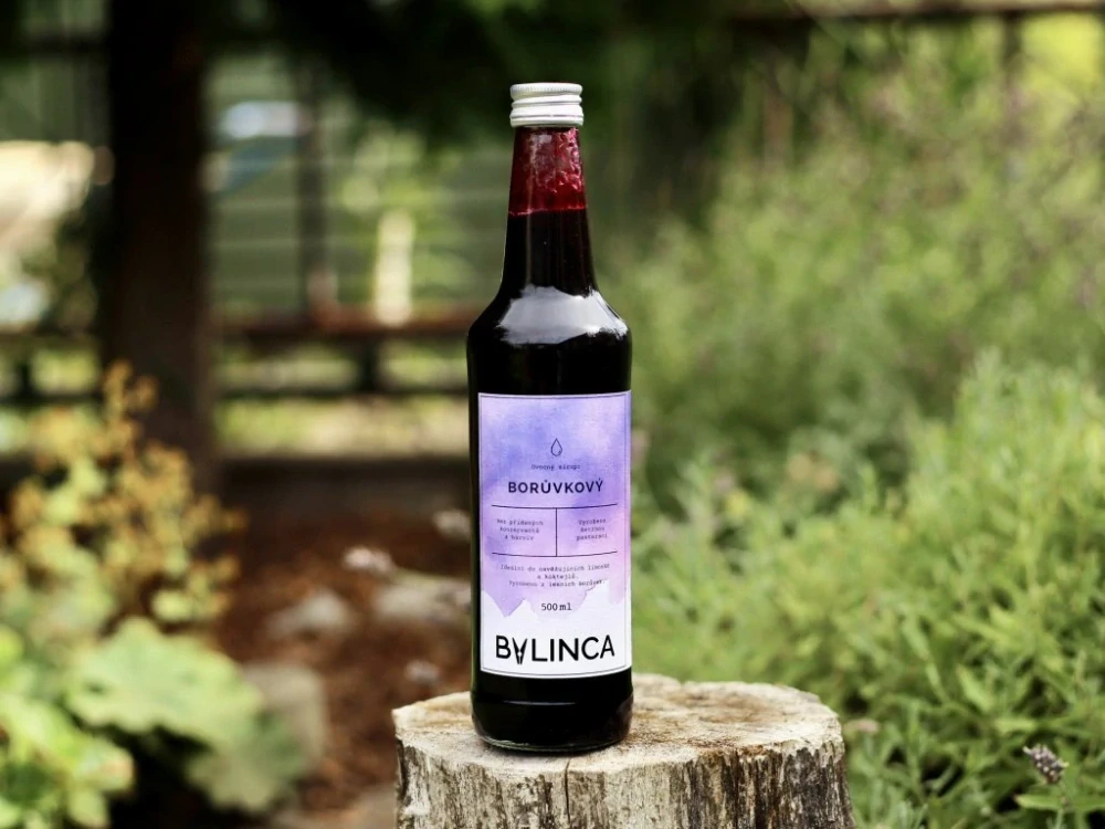 Ovocný sirup: Borůvkový 500ml