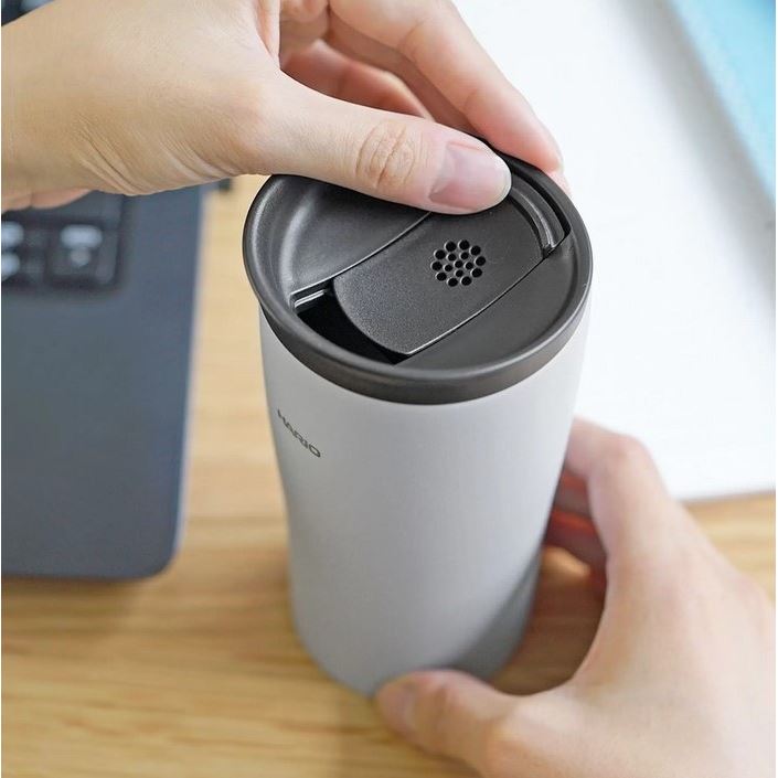 Hario STF-300 termohrnek - 300 ml šedá/černá