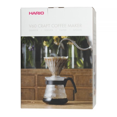 Hario V60-02 Pour Over Kit (VCND-02B-EX) - čirý