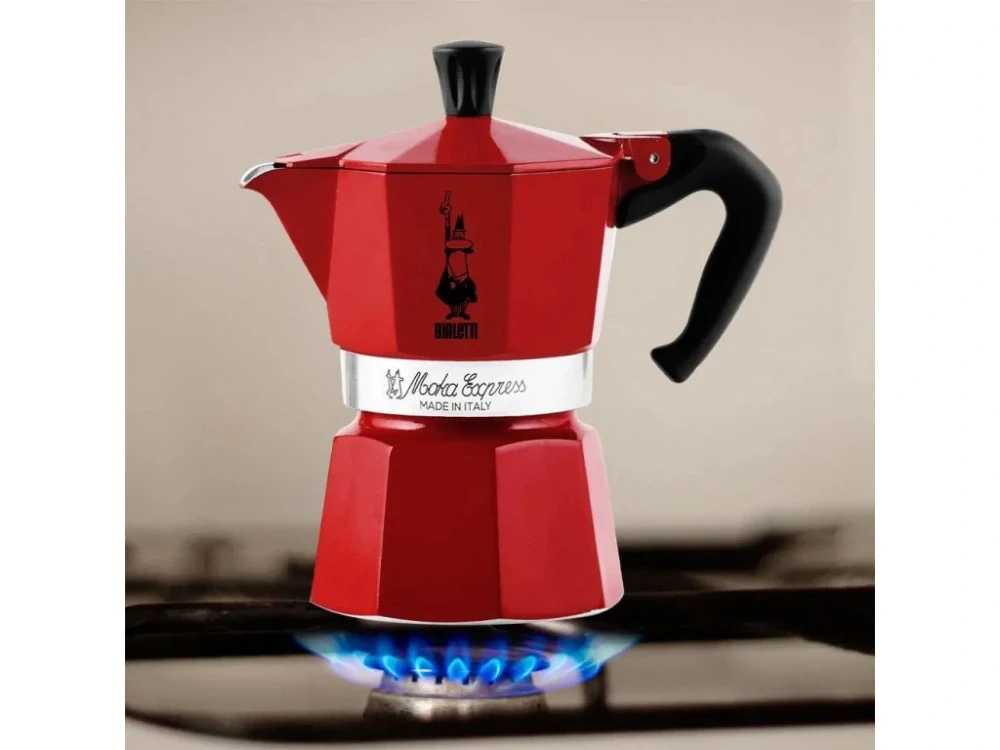 Bialetti Moka Express - červená 6 šálků