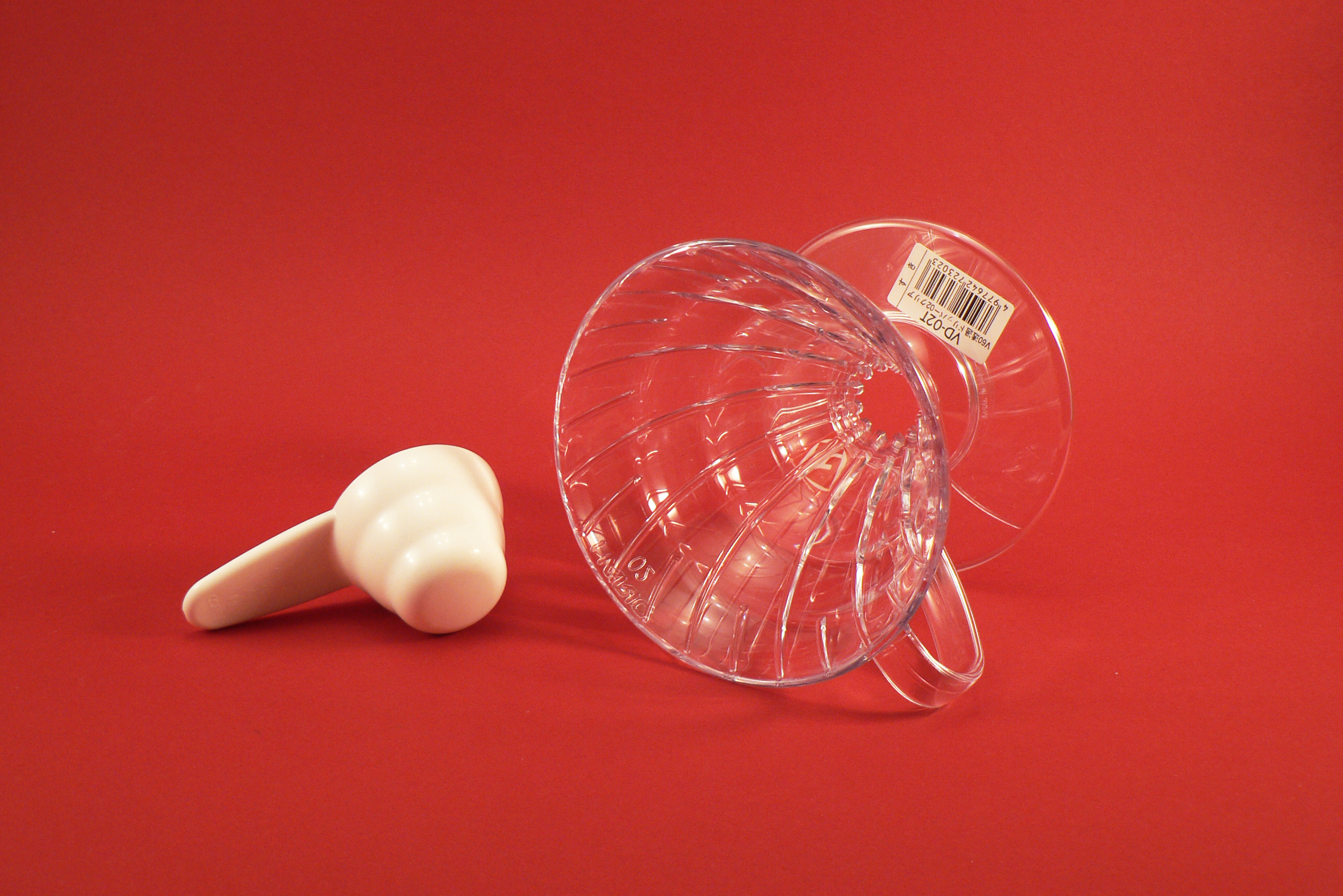 Hario Dripper V60-01T plastový, čirý na 2 šálky