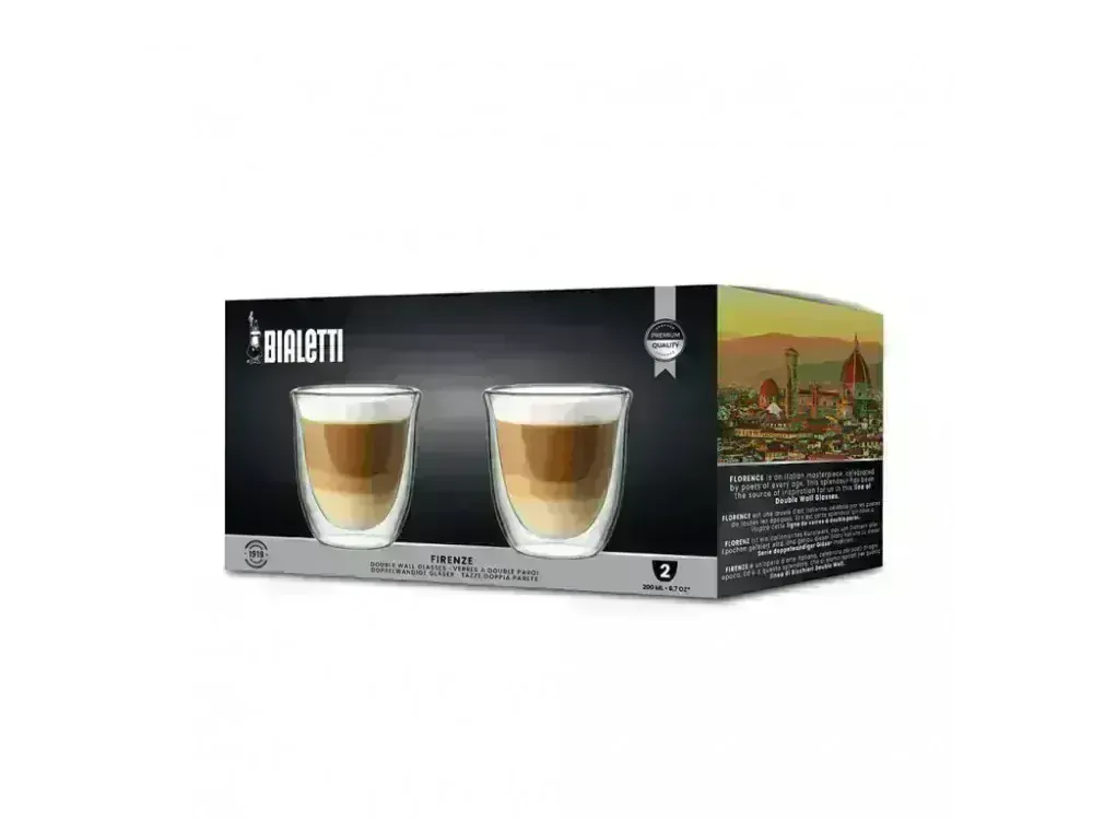 Bialetti set 2 sklenic Firenze - 200 ml