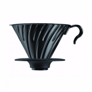 Dripper Hario V60-02 VDM-02MB, černý nerez