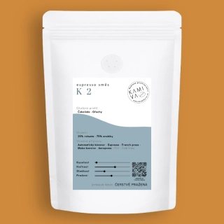 Espresso směs K2 250g (100g, 500g, 1000g, dóza 300g)