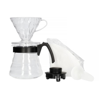 Hario V60-02 Pour Over Kit (VCND-02B-EX) - čirý