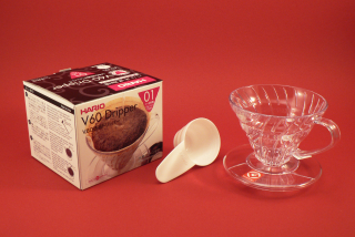 Hario Dripper V60-01T plastový, čirý na 2 šálky